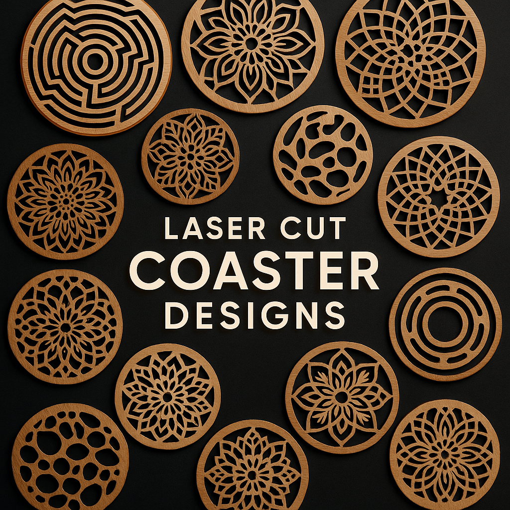LASER CUT COASTER DESIGNS
